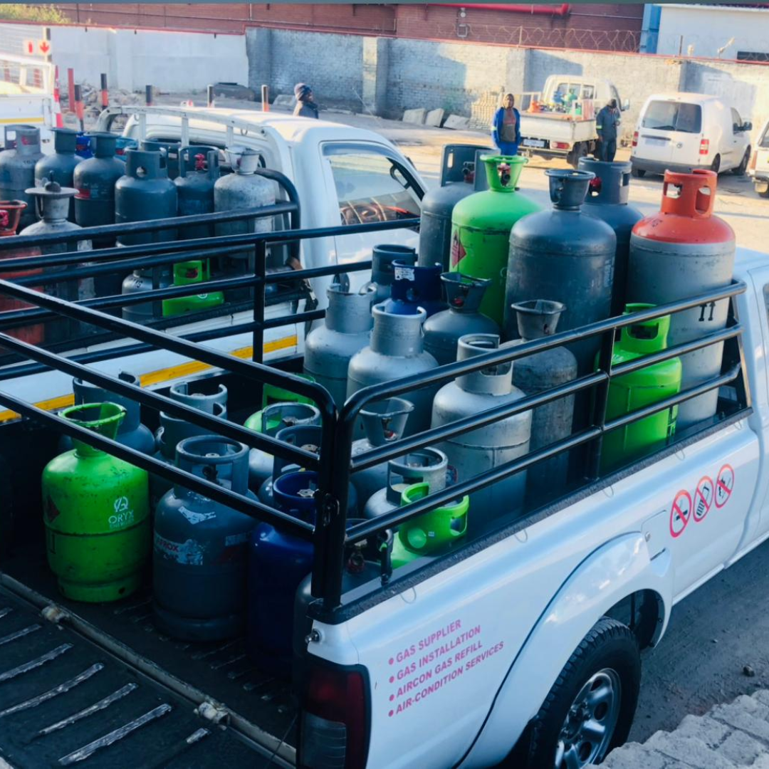 Sips Gas LPG cylinders prepared for delivery